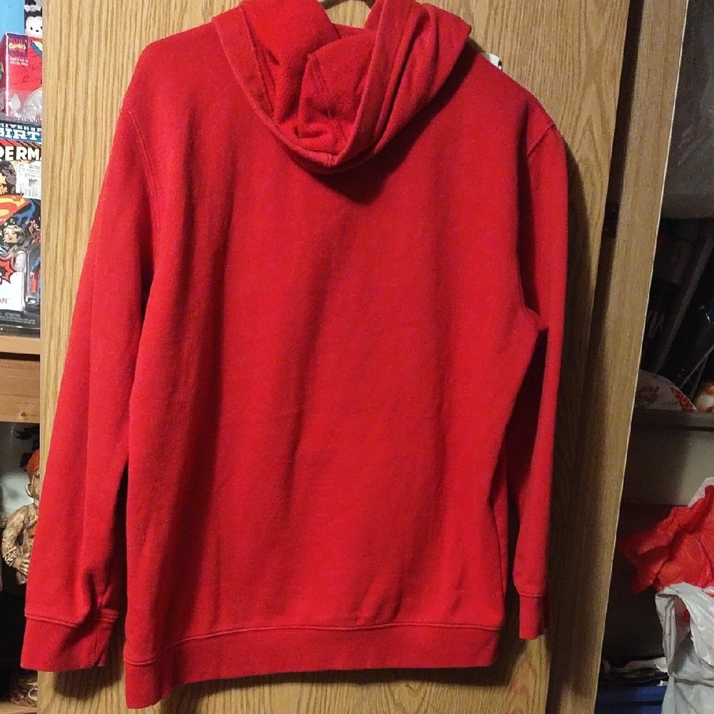 Vans Scarlet Hoodie with Black Checkered Logo - Picture 8 of 8